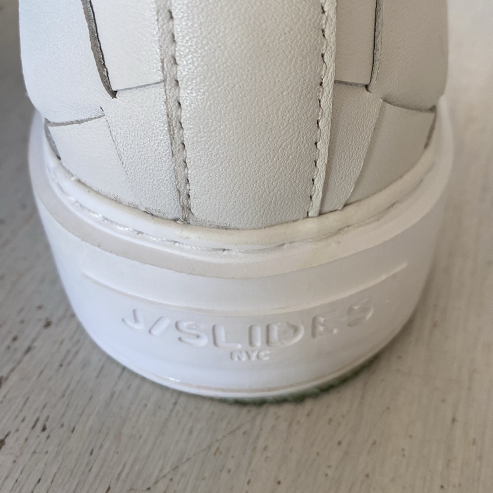 J/Slides Lightweight Dede White Platform Weave Sneakers. Size 6.5 - Picture 4 of 11